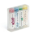 4 Pack Of Fashion Tinted Beeswax Lip Balm